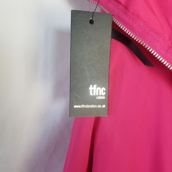 NWT TFNC London Minnie Strapless Hot Pink Dress Size Medium - Picture 11 of 12